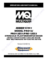 MULTIQUIP Essick PRO12E51 Operation And Parts Manual preview