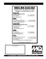 Preview for 3 page of MULTIQUIP FCG1 SERIES Operating & Parts Manual