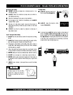 Предварительный просмотр 11 страницы MULTIQUIP FCG1 SERIES Operating & Parts Manual