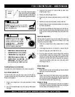 Preview for 28 page of MULTIQUIP FCG1 SERIES Operating & Parts Manual