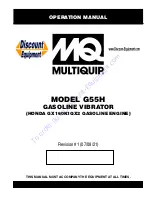 MULTIQUIP G55H Operation Manual preview