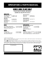 Предварительный просмотр 86 страницы MULTIQUIP GA-3.6HZ Operating And Parts Manual