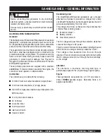 Preview for 15 page of MULTIQUIP GA-6HE Operation And Parts Manual