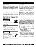 Preview for 21 page of MULTIQUIP GA-6RE Operation And Parts Manual