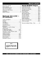 Preview for 4 page of MULTIQUIP GA-9.7 HZ Parts And Operation Manual