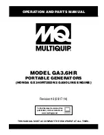 MULTIQUIP GA36HR Operating Manual preview