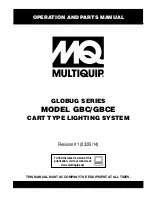 MULTIQUIP GBC Operation And Parts Manual предпросмотр