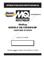 MULTIQUIP GLOBUG GB12BP Operation And Parts Manual preview