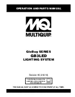 MULTIQUIP GloBug GB3LED Operation And Parts Manual preview