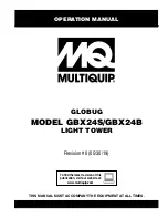 Предварительный просмотр 1 страницы MULTIQUIP GLOBUG GBX24B Operation Manual