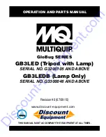 MULTIQUIP GLOBUG Series Operation And Parts Manual preview