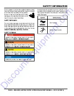 Preview for 5 page of MULTIQUIP GLOBUG Series Operation And Parts Manual