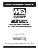 MULTIQUIP HHN-31V Operation And Parts Manual предпросмотр