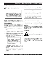 Preview for 15 page of MULTIQUIP HHN-31V Operation And Parts Manual