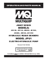 MULTIQUIP JIMMY JB11090 Operation And Parts Manual предпросмотр