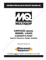 MULTIQUIP MAYCO LS300 Operation And Parts Manual предпросмотр