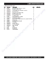 Preview for 114 page of MULTIQUIP MAYCO LS300 Operation And Parts Manual