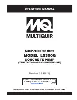 Предварительный просмотр 1 страницы MULTIQUIP MAYCO LS300G Operation Manual