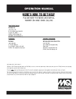 Preview for 90 page of MULTIQUIP MAYCO LS300G Operation Manual