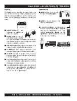 Предварительный просмотр 10 страницы MULTIQUIP MAYCO LS600 Operation And Parts Manual