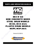 MULTIQUIP MC3P Parts And Operation Manual preview