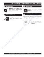 Preview for 6 page of MULTIQUIP MC3P Parts And Operation Manual