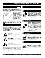 Предварительный просмотр 8 страницы MULTIQUIP Mikasa MDR-9GH Operation And Parts Manual