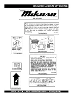 Preview for 8 page of MULTIQUIP Mikasa MT-70H Parts And Operation Manual