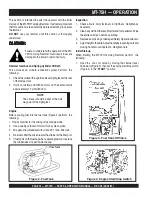 Предварительный просмотр 12 страницы MULTIQUIP Mikasa MT-75H Operation And Parts Manual