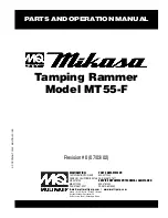 MULTIQUIP mikasa mt55-f Operation Manual preview