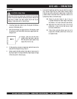 Preview for 19 page of MULTIQUIP Mikasa MVC-40G Operation And Parts Manual