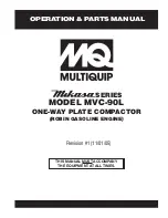 MULTIQUIP Mikasa MVC-90L Operations & Parts Manual предпросмотр