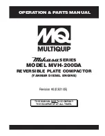 MULTIQUIP Mikasa MVH-200DA Operations & Parts Manual preview