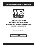 MULTIQUIP Mikasa MVH-200DA Operations & Parts Manual предпросмотр