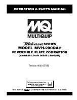 Preview for 1 page of MULTIQUIP Mikasa MVH-200DA2 Operations & Parts Manual