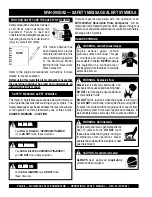 Предварительный просмотр 8 страницы MULTIQUIP Mikasa MVH-200DA2 Operations & Parts Manual