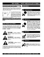 Preview for 6 page of MULTIQUIP Mikasa MVH-702DRSC Operation And Parts Manual