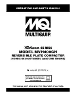 Предварительный просмотр 1 страницы MULTIQUIP Mikasa MVH408GH Operation And Parts Manual