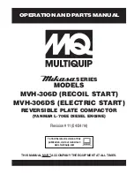 Preview for 1 page of MULTIQUIP Mikasa series MVH-306D Operation And Parts Manual