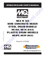 Preview for 1 page of MULTIQUIP MIX N' GO MC3P Operation And Parts Manual