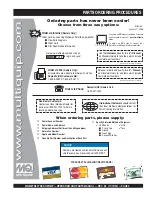 Preview for 5 page of MULTIQUIP MQ600TD80 Operation And Parts Manual