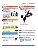 Preview for 4 page of MULTIQUIP MTX70HD Operation And Parts Manual