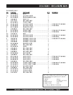 Preview for 71 page of MULTIQUIP Power Ultra-Silent DCA-45USI Operation And Parts Manual