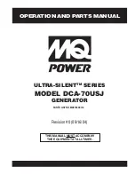 Preview for 1 page of MULTIQUIP Power Ultra-Silent DCA-70USJ Operation And Parts Manual