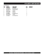 Preview for 71 page of MULTIQUIP Power WHISPERWATT DCA-20SPX Operation And Parts Manual