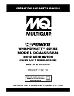 Preview for 1 page of MULTIQUIP Power WhisperWatt DCA45SSIU4 Operations & Parts Manual