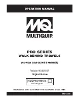 Preview for 1 page of MULTIQUIP PRO36 Operation Manual