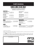 Preview for 82 page of MULTIQUIP PS706016 Parts Manual