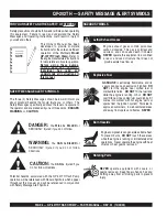 Preview for 5 page of MULTIQUIP QP-301TH Operation And Parts Manual