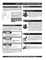 Preview for 6 page of MULTIQUIP QP-3TE Operation And Parts Manual